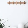 anaan Branch Floating Coat Rack 5 Wall Coat Hooks wood Space Saving Clothes Hanger Rack Holders Wall Mounted Design Hanging Organiser for Coats S