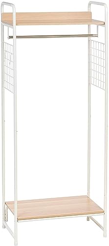Iris Ohyama, Garment Rack Metal / Clothing Racks with Tiers and Shelf / Coat Rack / Metal Garment Rack, Design, Modern, Living Room, Bedroom, Hal