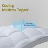 TopTopper Mattress Topper Twin XL, Cooling Mattress Pad Cover for Hot Sleepers, Extra Thick 5D Snow Down Alternative Overfilled Plush Pillow Top