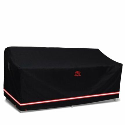 Turtle Life Garden Sofa Cover, Outdoor Sofa Covers Durable Water Resistant Lounge Sofa cover with two and Air Vents Black 213x94x89 cm