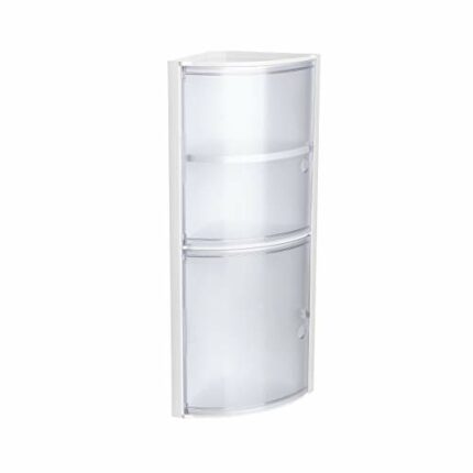 Tatay Corner Cabinet, Polypropylene, White, One Size