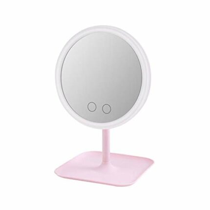 MIAOHY LED Light Makeup Lamp 10X Magnifier Battery Portable Hand Vanity Glass Mini Bathroom Cosmetic Bath Suction Cups