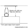 Bosch Serie 4 DHL555BLGB Canopy Cooker Hood, 53 cm, with Intensive Speed Setting, Silver metallic