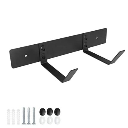 Adorila Towel Racks for Bathroom, Wall Mounted Heavy Duty Towel Holder, Bath Towel Storage Organization Stand (Black)
