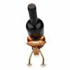 ZYZMH Wine Bottle Rack Standing Rickshaw Decoration Caddy Tabletop Wine Rack Single Bottle Home Gift Kitchen Gift Wine Rack