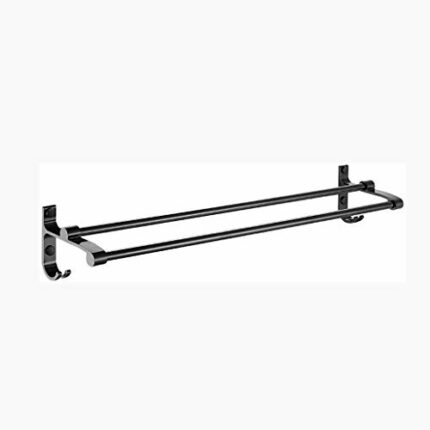 DINGZZ Rubbed Towel Racks for Bathroom Shelf With Towel Bar Holder and Hooks Wall Mounted Drying Rack