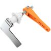 Toilet Flush Handle Replacement Universal Fit Toilet Cistern Handle Chrome Plated Replacement Ceramic Handle Cistern Lever for Toilet Wc Cistern