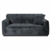 Teynewer Thick Velvet Sofa Covers 1 2 3 4 Seater High Stretch Non-Slip Couch Cover Furniture Protector Plush Sofa Slipcovers with 1 pillowcase fo