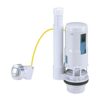 Toilet Dual Flush Valve with Push Button Toilet Flush System Replacement Adjustable Universal 1.5" or 2" Outlet 300mm Cable Cistern Flush Replace