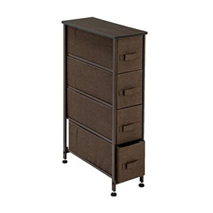 FGHOEV Drawer Fabric Dresser Storage Tower Non-woven Chest of Dresser Bedroom Furniture Space Saving