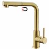 Tohlar Black Kitchen Tap Mixer with Pull Out Sprayer,360°Swivel Mixer Taps with Magnetic Docking,Stainless Steel Monobloc Single Handle Kitchen S