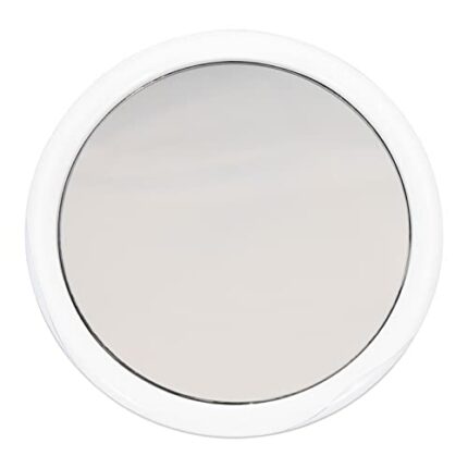 Uonlytech Magnifying Makeup Mirror with 3 Suction Cups, 20x Magnifying Mirror Magnifying Cosmetic Mirror White Frame for Travel Home Makeup