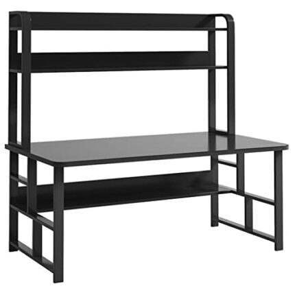 Desk Computer Player Computer Desk Solid Corner Storage Table Work Desk Bookshelf Home Office Furniture (Color : D, Size : 100cm)