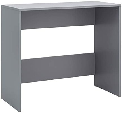 GFW Wooden Office Desk for Home & Office, Wood, Grey, 39.6 x 90 x 76.5 cm