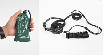 Ticket to the Moon Attachments - Fair Trade, Handmade & Durable Nautical Ropes, MoonStraps Webbing, Hanger for Concrete Walls, Carabiners, 10Y. W