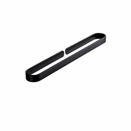 N/A Towel Rack - Aluminum Bathroom, Bathroom Towel Rack, Horizontal Bar Towel Rack, Black Towel Rack, Size 60x6.8x3 Cm