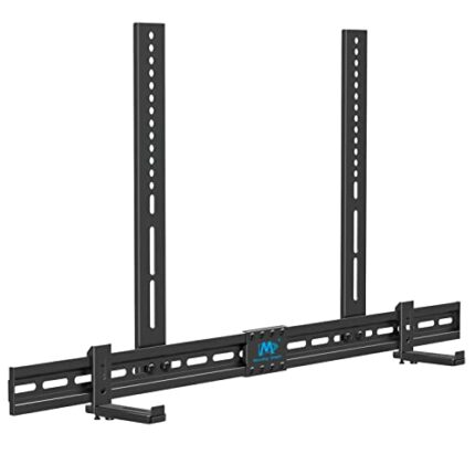 Mounting Dream Universal Soundbar Bracket Fits Soundbars with/without Holes, for Samsung Soundbar, Sony LG PC Bose JBL Bomaker, soundbar TV mount