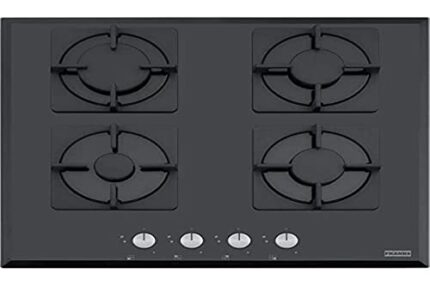 Franke FHNS 604 4G BK C built-in Gas hob Black – Plate (Built-in, Gas Hob, Glass, Black, 1000 W, 1750 W)
