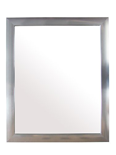 King Home s1710944 Wall Mirror with Frame, Silver, 40 x 50H