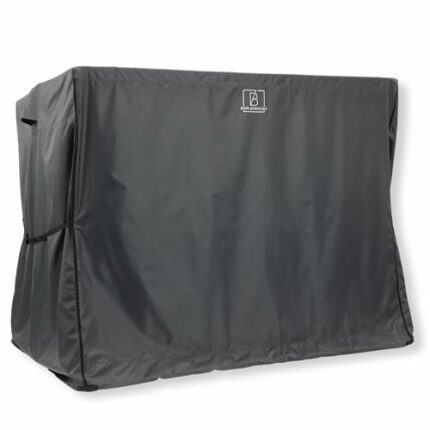 Barlborough Garden Swing Cover | 3 Seater Waterproof Wind Resistant Large Outdoor Garden Swing Seat Cover with Air Vents and Zips | 210cm x 170cm