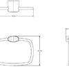 Agua Accessories Towel Holder Wall Mounted for Bathroom & Kitchen, Towel Ring for Bathroom Wall,Square Hand Towel Holder Modern Style 12 Years Gu