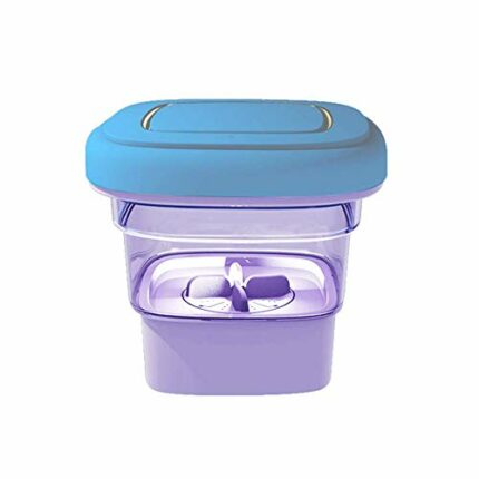 GL-GDD Foldable Portable Mini Turbo Washing Machine, Smart Drying Violet Light Sterilization Ozone Deodorization for Business Camping Apartments