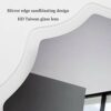 Bathroom mirror Illuminated with LED Light Wall Mounted Frameless Lace Defogging Explosion Proof High Definition Silver Mirror