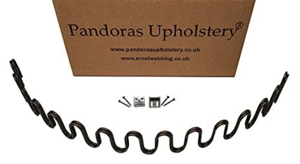 Complete Replacement 17 Inch Zig Zag Springs x 5 Kit Upholstery Supplies for Chair Sofa Seat Settee