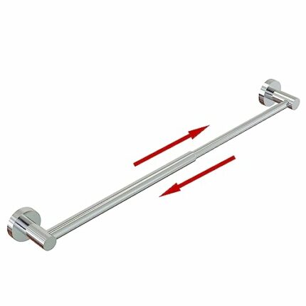 Honmein Towel Bar - Adjustable 304 Stainless Steel Towel Bars for Bathroom (11.8inch-22.6inch) Sturdy and Rustproof Wall Mounted Towel Rack for B