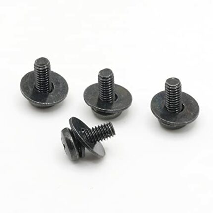 ReplacementScrews VESA Compatible M4 10mm TV/Monitor Wall Mount Screws for 75x75mm and 100x100mm Brackets. Metric Screws & Washers for Mounting A
