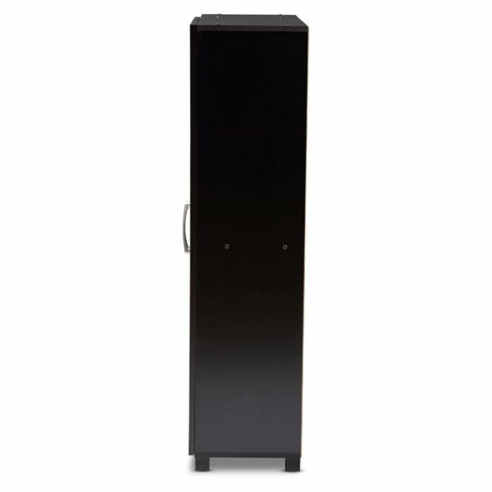 SDFGH Hallway Furniture and Shoes Storage 2 Door Entryway Shoe Storage Cabinet with Open Shelves