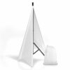 Pyle PSCRIM2W Universal Light Tripod Stand Scrim Skirt Trim DJ Speaker - White