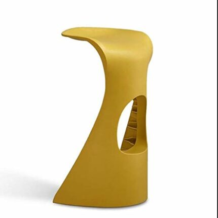 DINGZZ Nordic light luxury bar chair simple net red bar stool front desk cafe restaurant leisure back high stool (Color : D)