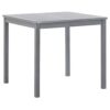 vidaXL 5 Piece Solid Acacia Wood Garden Dining Set Easy Clean Outdoor Folding Table Chair Grey Patio Furniture