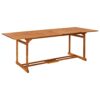 vidaXL Solid Acacia Wood Garden Dining Set 11 Piece Outdoor Terrace Backyard Patio Furniture Dining Dinner Table and Chair Seating Seat