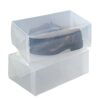 WENKO Storage Box for Shoes-Set of 2, Polypropylene, 34 x 13 x 21 cm