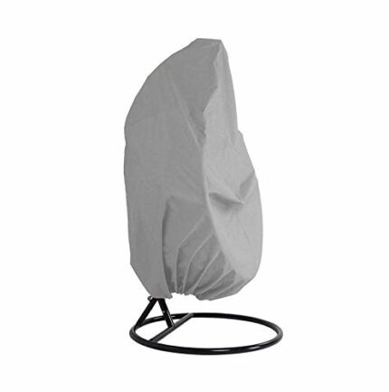 Xinyanmy Patio Hanging Chair Cover Waterproof 210D Oxford Fabric with PVC Lining Swing Chair Cover Veranda Patio Egg Chair Cover with Storage Bag