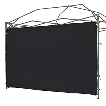 Rinling Instant Canopy Sunwall 10x10 FT, 1 Pack Sidewall Only Black