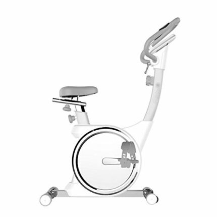 NXYJD Silver Spinning Bike Stationary Spin Bike with Resistance Exercise Bikes Indoor Cycling Bike