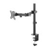 Newstar FPMA-D550BLACK Full Motion Desk Mount (clamp & grommet) for 10-30" Monitor Screen, Height Adjustable - Black