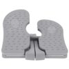 Amosfun Mini Stepper Under Desk Pedal Exerciser Sitting Stepper Folding Foot Peddle Physical Therapy Relieves Varicose Veins (Grey)
