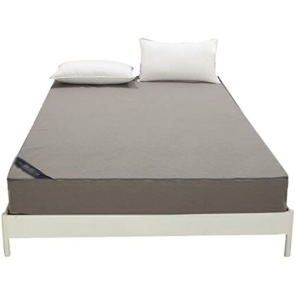 DINGZZ Bed Hat Single-piece Bed Cover Latex Mattress Protection Bed Cover Zipper Bed Hat Pillowcase Three-piece Set (Color : D, Size : 150 * 200C