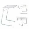 Table Mate Folding Auxiliary Table TV 6 Levels of Height, 3 Different Corners/Computer Table, Drawing, Eating./ Foldable/Supports Up to 25kg