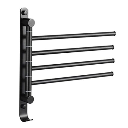 HIGOH Towel Rack Bathroom Towel Bar Bathroom Kitchen Durable Towel Rack Towel Rail Can Be Rotated Multi-Layer Stainless Steel 304 Material Tower