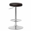 DINGZZ Nordic Bar Stool Wrought Iron Ins Creative Golden High Barstools Bar Chair Front Desk Lounge Chair Dinning Chair (Color : black-Soul Eater
