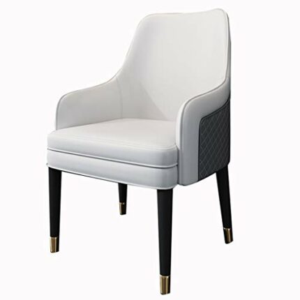 dining chair Kitchen Dining Room Furniture Chairs Living Room Armchair Modern High Back Padded Soft Seat Leather Dining Chairs For Office Dining