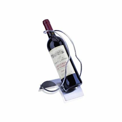 DLOETT Iron Wine Rack-Creative Wine Rack European Portable Wine Rack with Iron Free Standing Holder