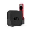 Wall Mount Bracket Holder for Apple TV 4K, Compatible with Apple TV 6th Gen&TV HD Set-Top Box, Remote Control Storage Portable Bracket (Black)