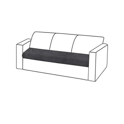 NiCoLa 3 Seater Sofa Seat Cushion Cover, Stretch Cushion Covers for Sofas, Sofa Protective Cushions Covers Grey, Sofa Seat Cushion Covers