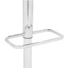 DINGZZ Dustpan Chair Square Foot Bar Stool PU Fabric Bar Stools Spa Tattoo Massage Salon Furniture (Color : Argento, Size : Light Grey)